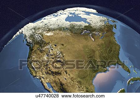 Earth from space, illustration View Large Photo Image Stock Photo - Earth from space, illustration. Fotosearch