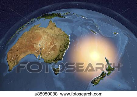 Stock Photo - Earth from space, illustration. Fotosearch