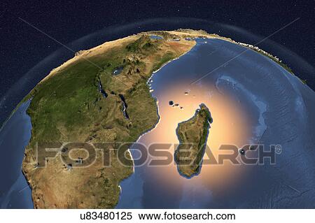 Stock Photography - Earth from space, illustration. Fotosearch