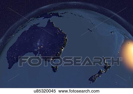Earth from space, illustration View Large Photo Image Stock Photography - Earth from space, illustration. Fotosearch