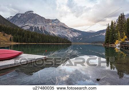 Emerald Lake, Yoho National Park, Field, British Columbia, Canada View Large Photo Image Stock Photography - Emerald Lake, Yoho National Park, Field, British Columbia, Canada. Fotosearch