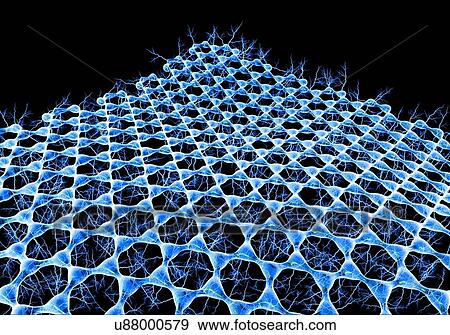 Stock Photo - Graphene sheet, illustration. Fotosearch