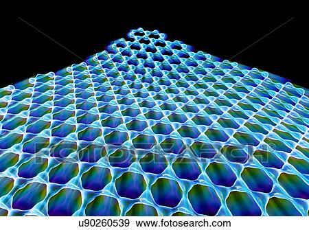 Stock Photo - Graphene sheet, illustration. Fotosearch