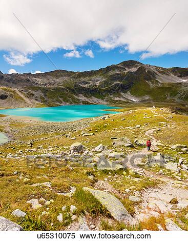 Hiker, Davos, Graubnden, Switzerland View Large Photo Image Stock Photography - Hiker, Davos, Graubnden, Switzerland. Fotosearch