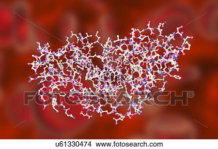 Picture - Interferon gamma molecule. Fotosearch