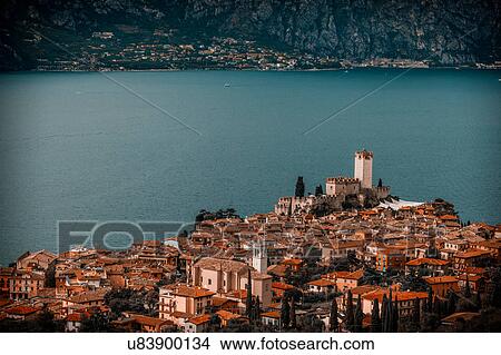 Malcesine, Lake Garda, Italy View Large Photo Image Picture - Malcesine, Lake Garda, Italy. Fotosearch
