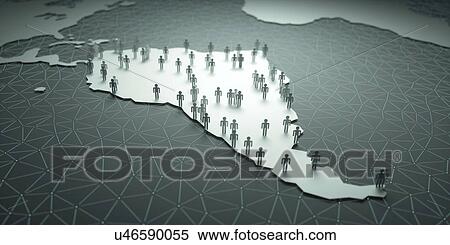 Stock Photography - Map of South America. Fotosearch