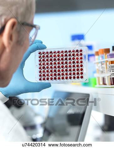 Picture - Medical testing. Fotosearch