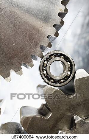 Picture - Metal cogs. Fotosearch
