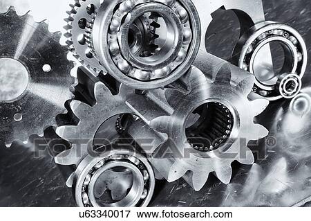 Stock Photo - Metal cogs. Fotosearch