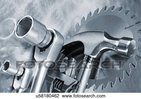Metal tools, illustration View Large Photo Image Stock Image - Metal tools, illustration. Fotosearch