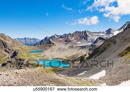 Stock Photo - Mountain range, Davos, Graubnden, Switzerland. Fotosearch