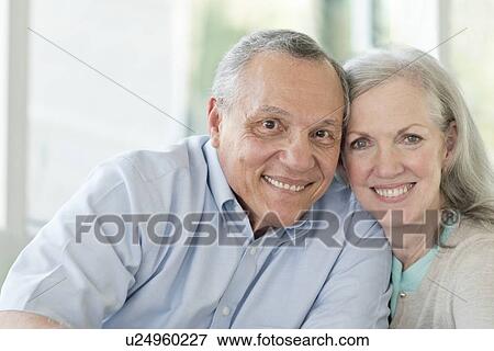 Stock Photo - Portrait of senior couple. Fotosearch