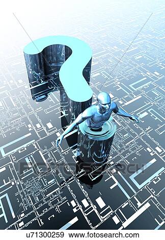 Stock Photo - Question mark and human form. Fotosearch