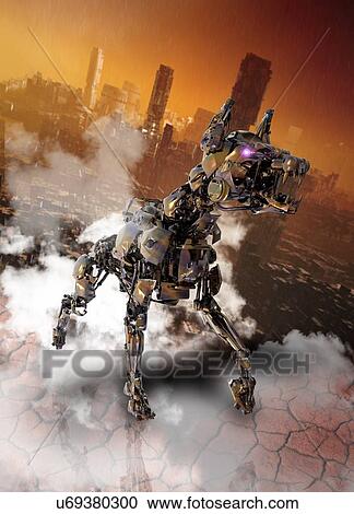 Stock Image - Robotic dog. Fotosearch