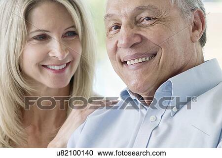 Stock Image - Senior man and mature woman. Fotosearch