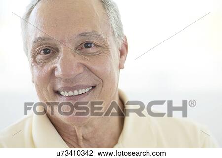 Stock Image - Senior man smiling. Fotosearch