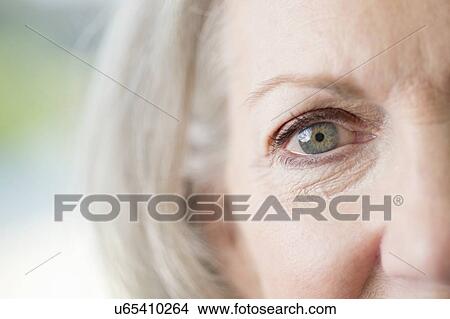 Picture - Senior woman smiling. Fotosearch