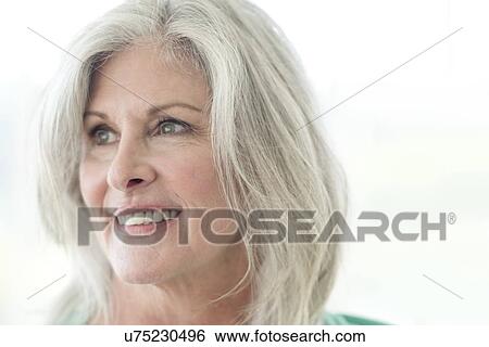Senior woman smiling View Large Photo Image Stock Photograph - Senior woman smiling. Fotosearch