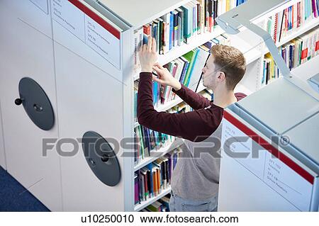 University student working in library View Large Photo Image Stock Image - University student working in library. Fotosearch