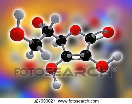 Vitamin C (ascorbic acid) molecule View Large Photo Image Stock Photo - Vitamin C (ascorbic acid) molecule. Fotosearch