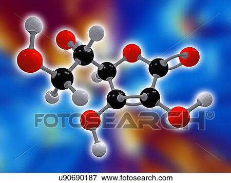 Vitamin C (ascorbic acid) molecule View Large Photo Image Stock Photo - Vitamin C (ascorbic acid) molecule. Fotosearch