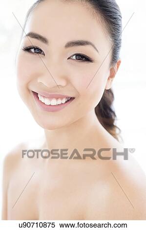 Stock Photography - Woman smiling. Fotosearch