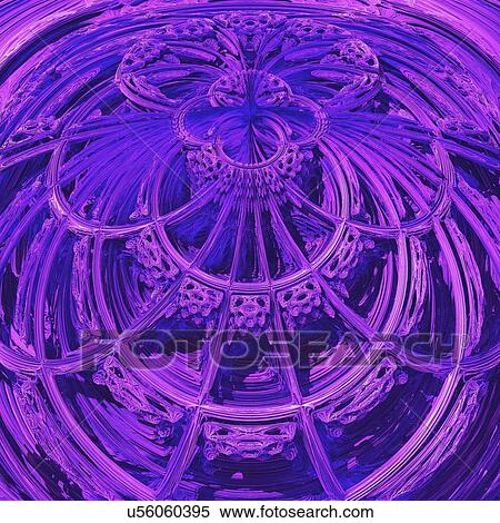 Stock Photography - 3D fractal close-up. Computer-generated image of a three-dimensional fractal.. Fotosearch