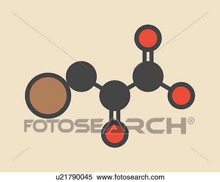 Bromopyruvic acid (3-bromopyruvic acid, 3-bromopyruvate) controversial cancer drug molecule. Investigational oncology drug, currently used without supporting clinical trial data. Stylized skeletal formula (chemical structure): Atoms are shown as... View Large Photo Image Stock Photography - Bromopyruvic acid (3-bromopyruvic acid, 3-bromopyruvate) controversial cancer drug molecule. Investigational oncology drug, currently used without supporting clinical trial data. Stylized skeletal formula (chemical structure): Atoms are shown as.... Fotosearch