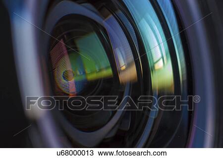 Stock Image - Camera lens, close up.. Fotosearch