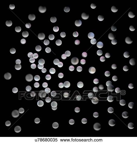 Stock Photography - Computer illustration of nanoparticles in a liquid or gas. Fotosearch