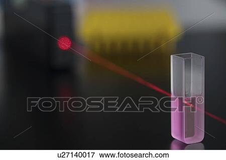 Cuvette with red laser beam. View Large Photo Image Stock Photo - Cuvette with red laser beam.. Fotosearch