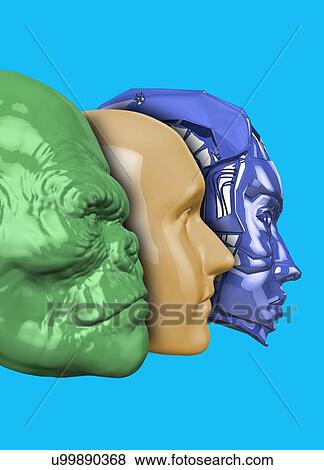 Evolution, conceptual illustration. View Large Photo Image Stock Photo - Evolution, conceptual illustration.. Fotosearch