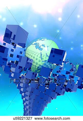 Stock Photo - Global network, conceptual illustration.. Fotosearch