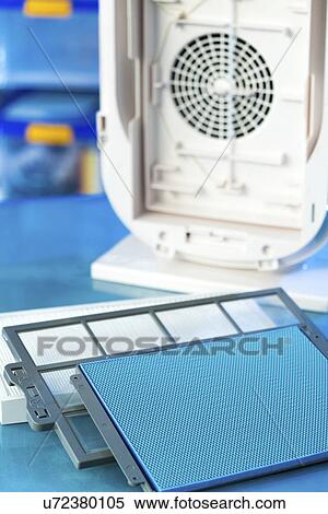 Stock Photography - High efficiency particulate air (HEPA) air filter system.. Fotosearch