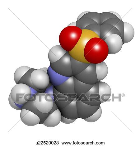 Intepirdine Alzheimer's disease drug molecule. 3D rendering. Atoms are represented as spheres with conventional colour coding: hydrogen (white), carbon (grey), nitrogen (blue), oxygen (red), sulfur (yellow). View Large Photo Image Stock Photo - Intepirdine Alzheimer's disease drug molecule. 3D rendering. Atoms are represented as spheres with conventional colour coding: hydrogen (white), carbon (grey), nitrogen (blue), oxygen (red), sulfur (yellow).. Fotosearch