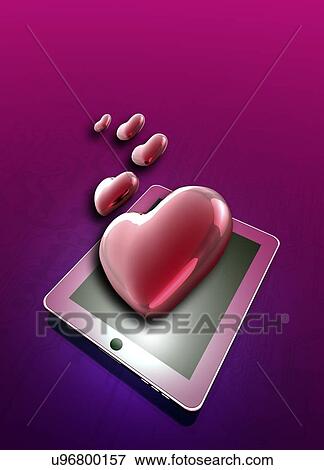 Internet dating, conceptual illustration. View Large Photo Image Stock Photo - Internet dating, conceptual illustration.. Fotosearch