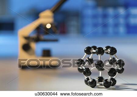 Picture - Molecular model, close up.. Fotosearch