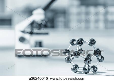 Stock Photography - Molecular model, close up.. Fotosearch