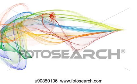 Multicoloured swirls and lines against a white background, illustration. View Large Photo Image Stock Photograph - Multicoloured swirls and lines against a white background, illustration.. Fotosearch