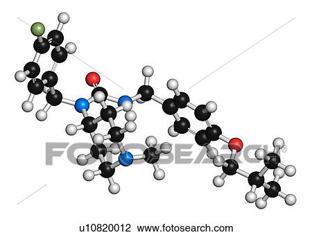 Pimavanserin atypical antipsychotic drug molecule. 3D rendering. Atoms are represented as spheres with conventional colour coding: hydrogen (white), carbon (black), nitrogen (blue), oxygen (red), fluorine (light green). View Large Photo Image Stock Image - Pimavanserin atypical antipsychotic drug molecule. 3D rendering. Atoms are represented as spheres with conventional colour coding: hydrogen (white), carbon (black), nitrogen (blue), oxygen (red), fluorine (light green).. Fotosearch
