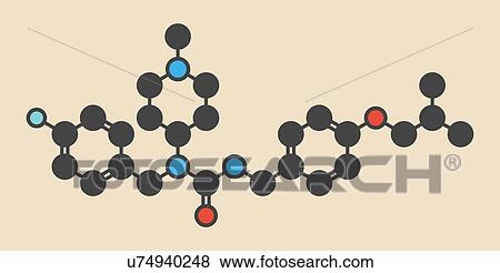 Pimavanserin atypical antipsychotic drug molecule. Stylized skeletal formula (chemical structure): Atoms are shown as color-coded circles: hydrogen (hidden), carbon (grey), nitrogen (blue), oxygen (red), fluorine (cyan). View Large Photo Image Stock Photo - Pimavanserin atypical antipsychotic drug molecule. Stylized skeletal formula (chemical structure): Atoms are shown as color-coded circles: hydrogen (hidden), carbon (grey), nitrogen (blue), oxygen (red), fluorine (cyan).. Fotosearch