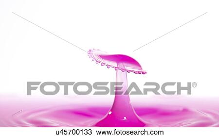 Pink liquid splashing against a white background. View Large Photo Image Stock Image - Pink liquid splashing against a white background.. Fotosearch