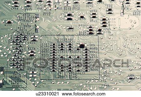 Stock Image - Printed circuit board.. Fotosearch