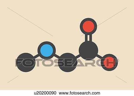 Sarcosine (N-methylglycine) molecule. Stylized skeletal formula (chemical structure): Atoms are shown as color-coded circles: hydrogen (hidden), carbon (grey), oxygen (red), nitrogen (blue). View Large Photo Image Stock Image - Sarcosine (N-methylglycine) molecule. Stylized skeletal formula (chemical structure): Atoms are shown as color-coded circles: hydrogen (hidden), carbon (grey), oxygen (red), nitrogen (blue).. Fotosearch