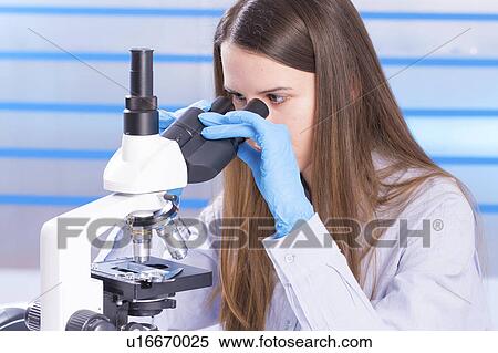 Scientist using microscope View Large Photo Image Stock Photography - Scientist using microscope. Fotosearch