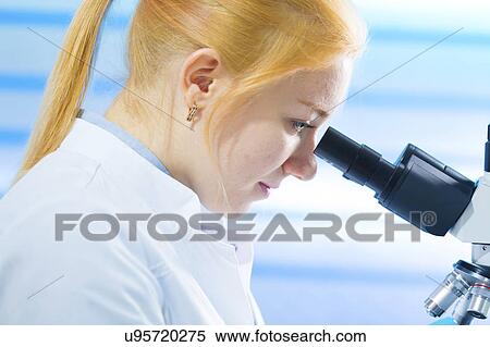 Scientist using microscope View Large Photo Image Stock Photography - Scientist using microscope. Fotosearch