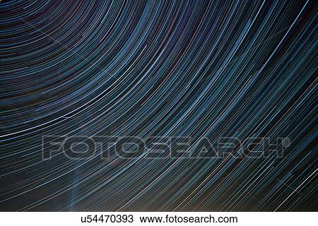 Stock Image - Star trails.. Fotosearch