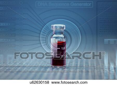 Stock Photo - Virology tube with sample.. Fotosearch