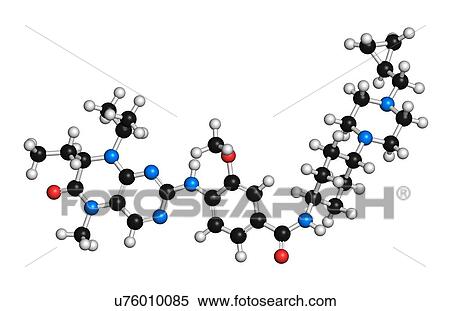 Volasertib cancer drug molecule (PLK1 inhibitor). 3D rendering. Atoms are represented as spheres with conventional colour coding: hydrogen (white), carbon (black), nitrogen (blue), oxygen (red). View Large Photo Image Stock Photography - Volasertib cancer drug molecule (PLK1 inhibitor). 3D rendering. Atoms are represented as spheres with conventional colour coding: hydrogen (white), carbon (black), nitrogen (blue), oxygen (red).. Fotosearch
